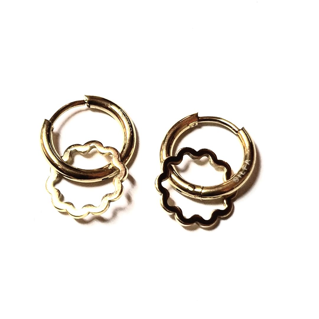 My Pearl - Stitch Marker Earrings - Bylgja - Gold - SILFA ehf - Garntopia