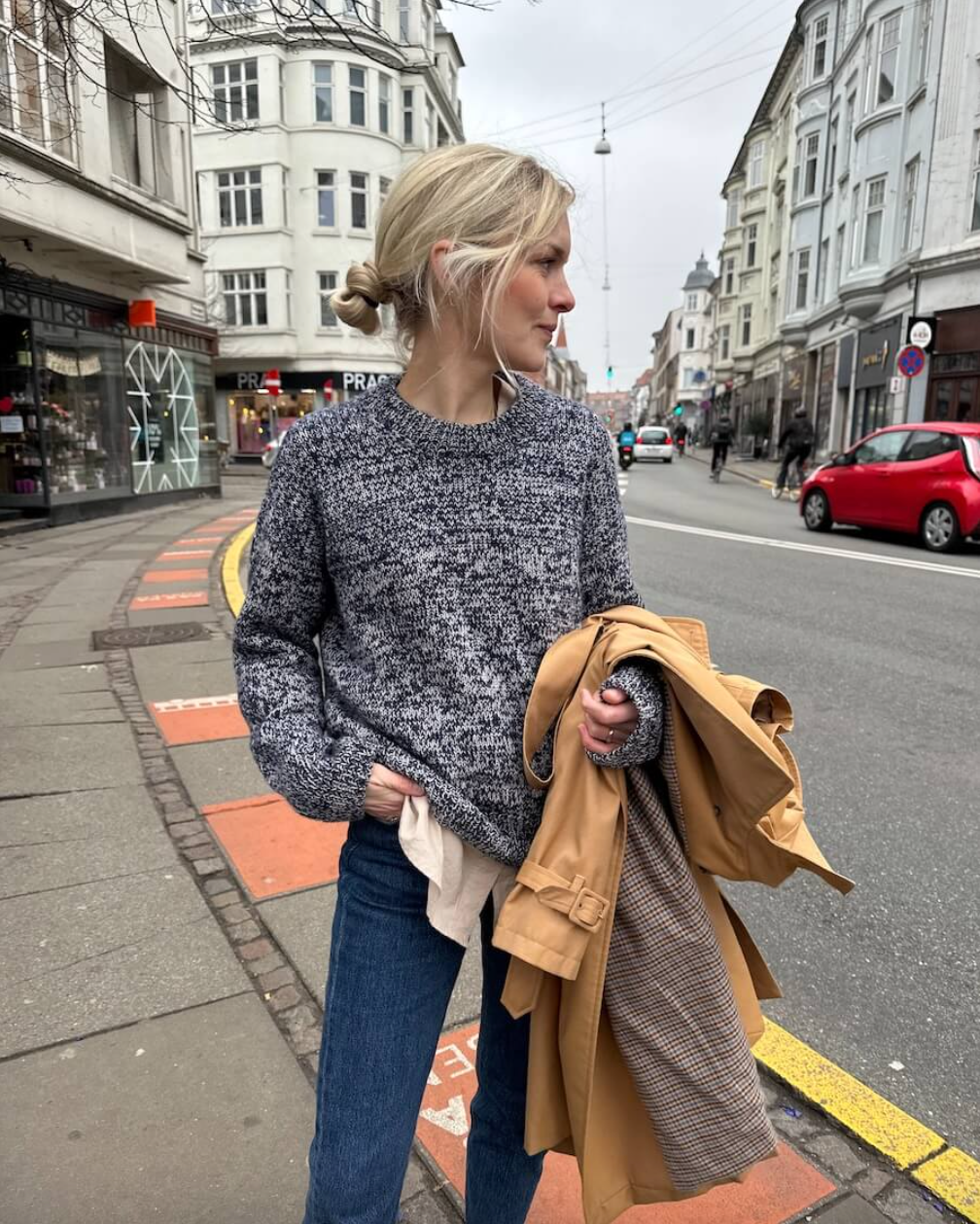 Melange Sweater - Papir - PetiteKnit - Garntopia