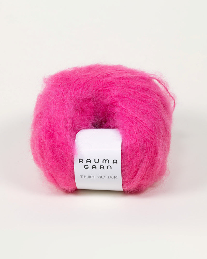 Tjukk Mohair  106 Knæsj  Rosa -	Tjukk Mohair - Rauma Garn - Garntopia