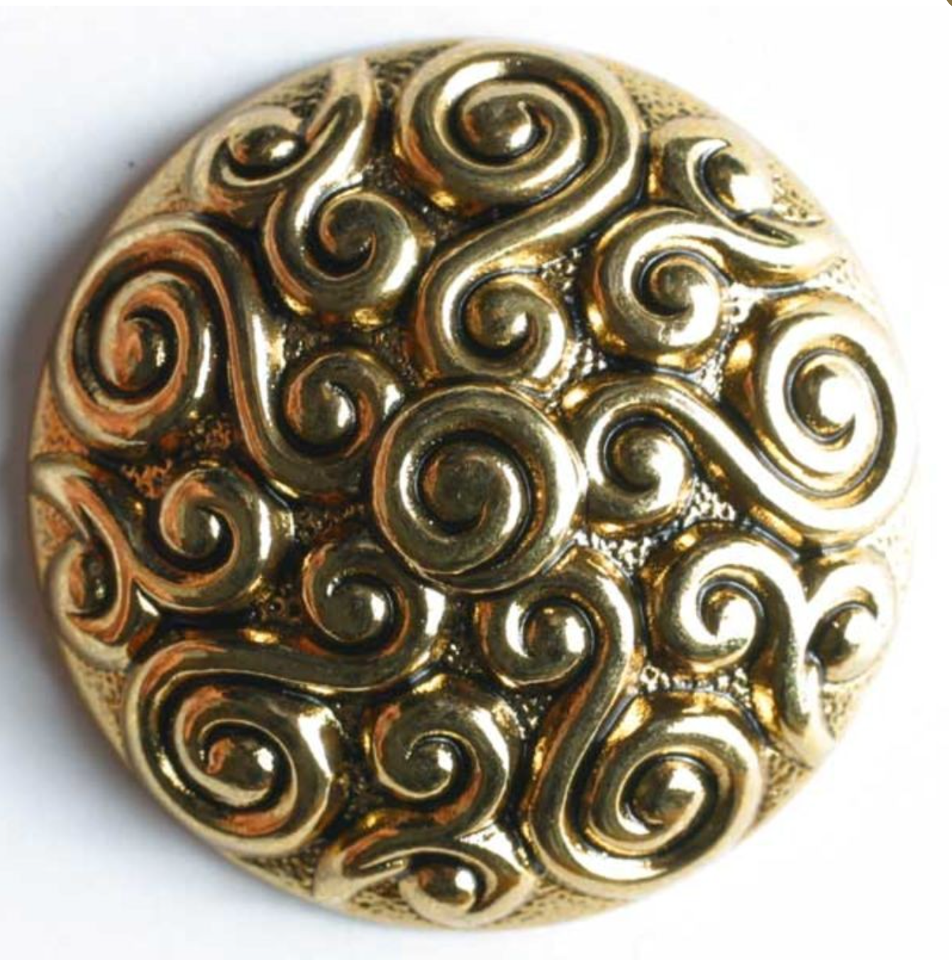 Gullknapp  - 18 mm - Hjelmtvedt - Garntopia