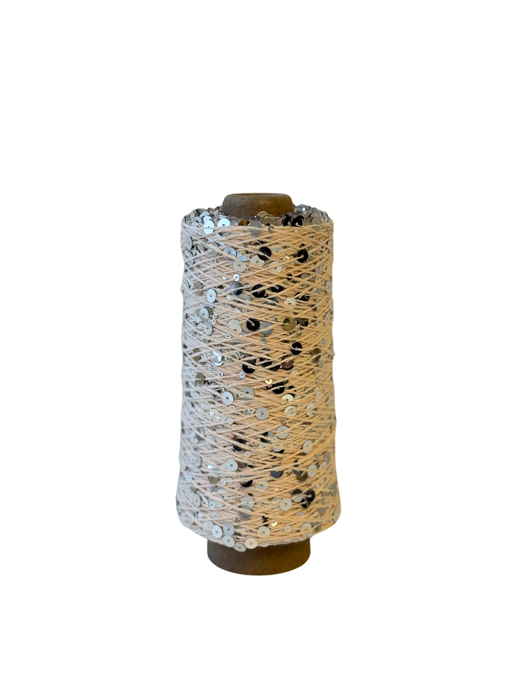 Elfi Silver - Paillettengarn 200gr