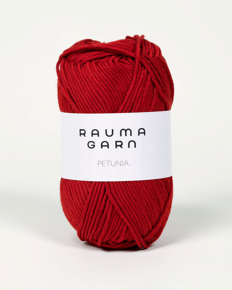 257 Mørk Rød - Petunia - Rauma Garn - Garntopia