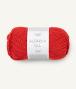 4018 Scarlet Red - Alpakka ull - Sandnes garn - Garntopia