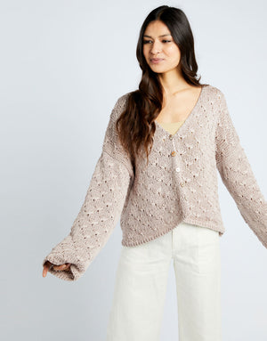 Moloko Cardigan - Papir - Wool and the gang - Garntopia