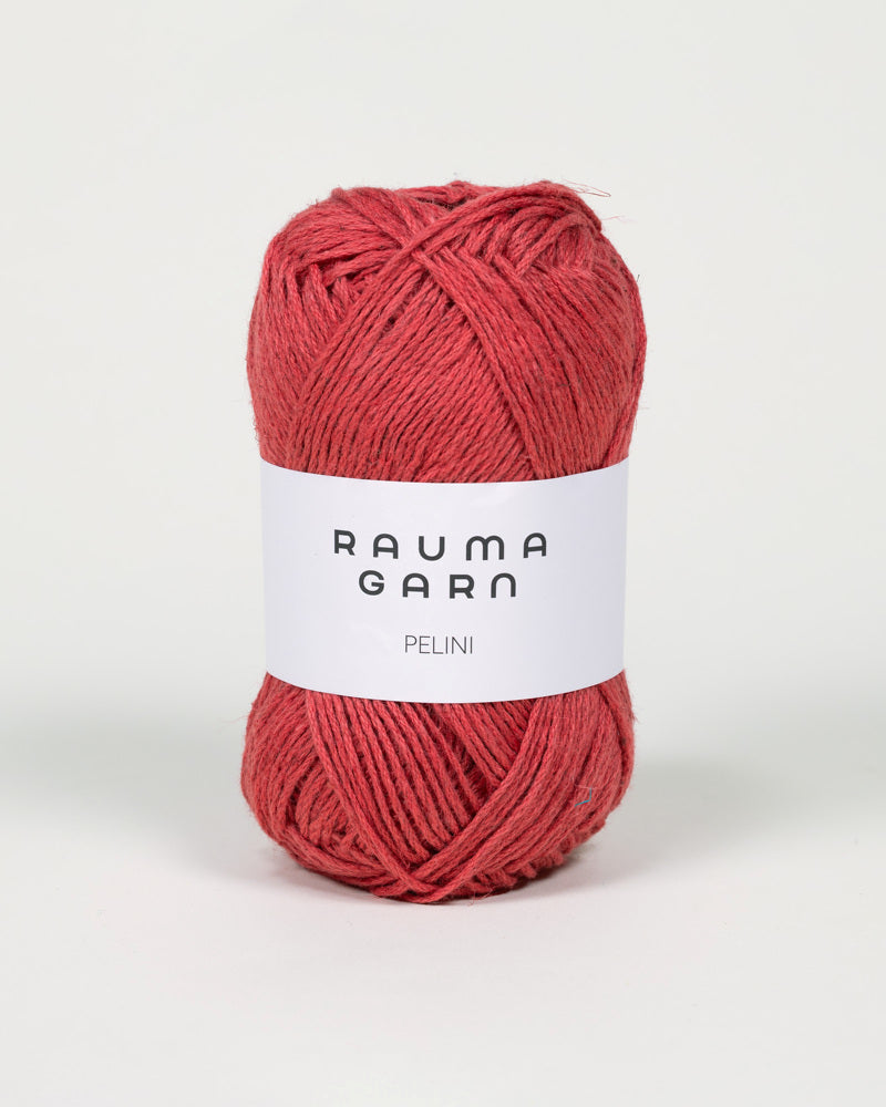 782 Dempet rød -	Pelini - Rauma Garn - Garntopia