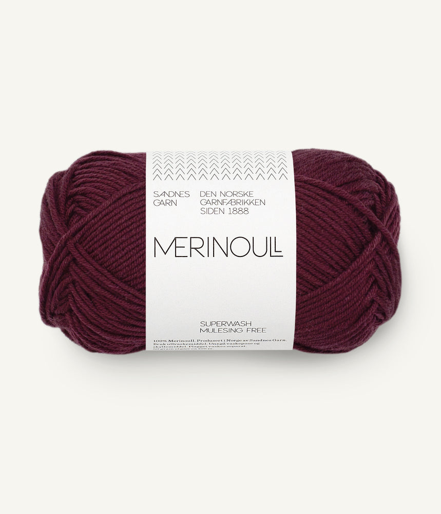 4372 Dyp Burgunder -	Merinoull