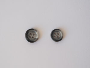 Tortoise knapper, gråmelert - 11 mm - Ukjent - Garntopia