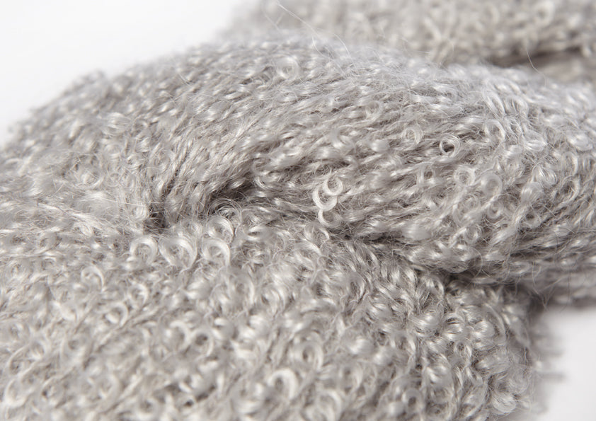 1081 Sølvgrå -	Mohair Bouclé - Mohair by Canard - Garntopia