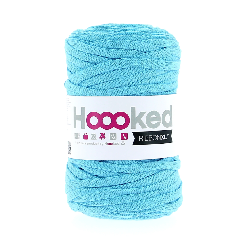 Sea Blue -	Ribbon XL Solid - Hoooked Yarn - Garntopia