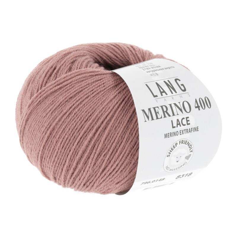 148 Rosewood -	Merino 400 Lace - Lang Yarns - Garntopia