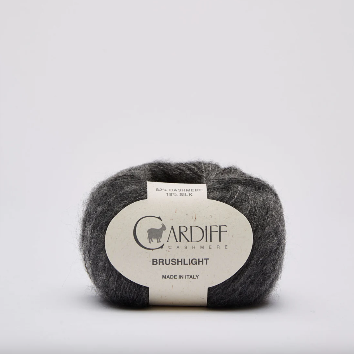 105 Grey Mel - Brushlight - Cardiff Cashmere - Garntopia