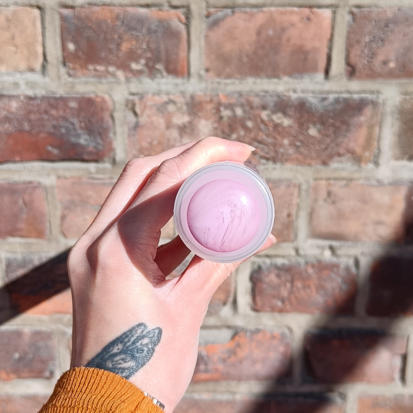 Stor Plastknapp  Lyserød - 25 mm - Villy Jensen - Garntopia