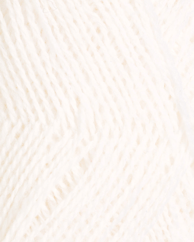 L10 Hvit -	Lamullgarn - Rauma Garn - Garntopia
