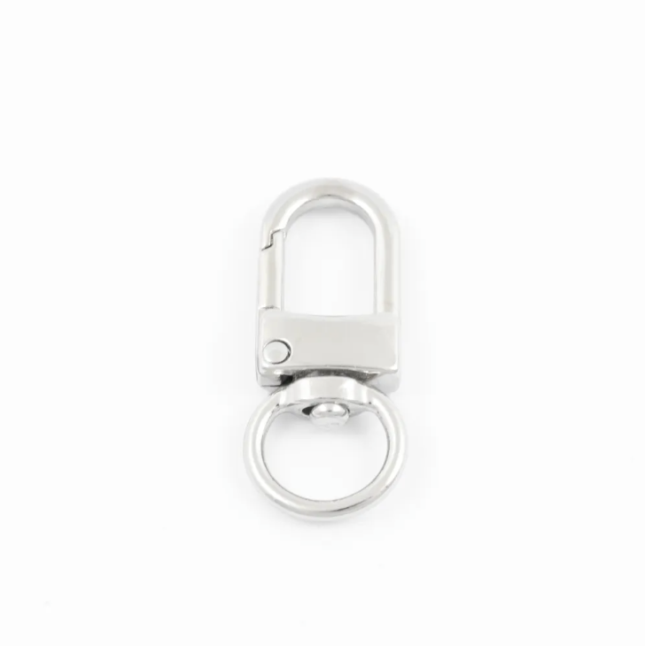 Karabinkrok Sølv - 40 mm AC4022 - Kort & Godt - Garntopia