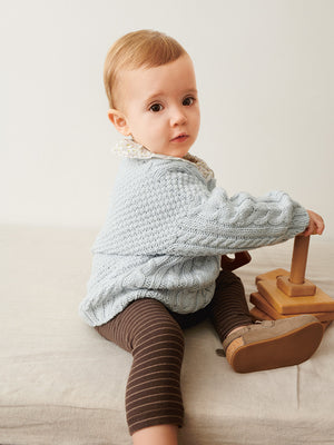 2505 - Sommerbaby - Nr. 5 Caspian Sweater Baby - Sandnes garn - Garntopia