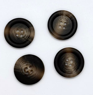 Knapp, Mørk brun - Resin - 35 mm