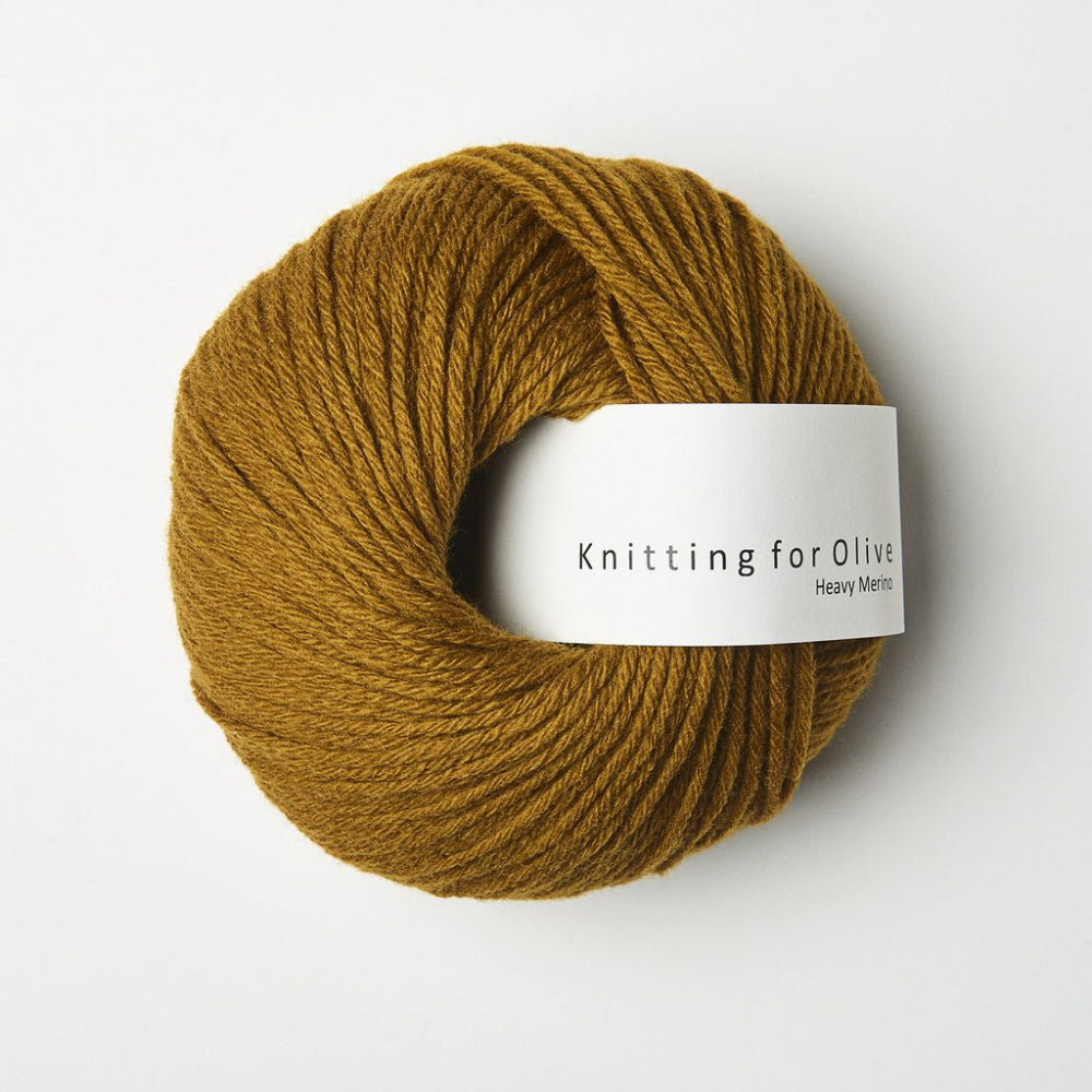 Mørk Okker -	Heavy Merino - Knitting for Olive - Garntopia