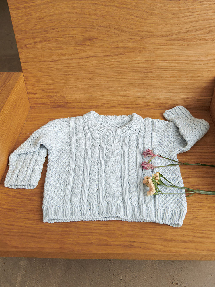 2505 - Sommerbaby - Nr. 5 Caspian Sweater Baby - Sandnes garn - Garntopia