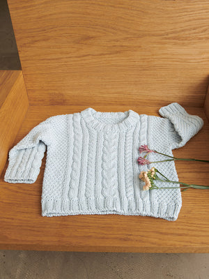 2505 - Sommerbaby - Nr. 5 Caspian Sweater Baby - Sandnes garn - Garntopia