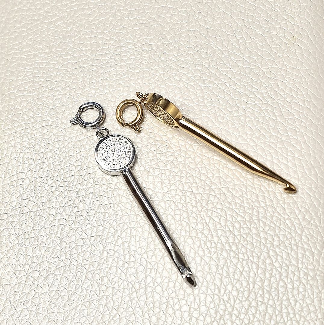 My Pearl - Crochet hook - Charm - Silver - SILFA ehf - Garntopia