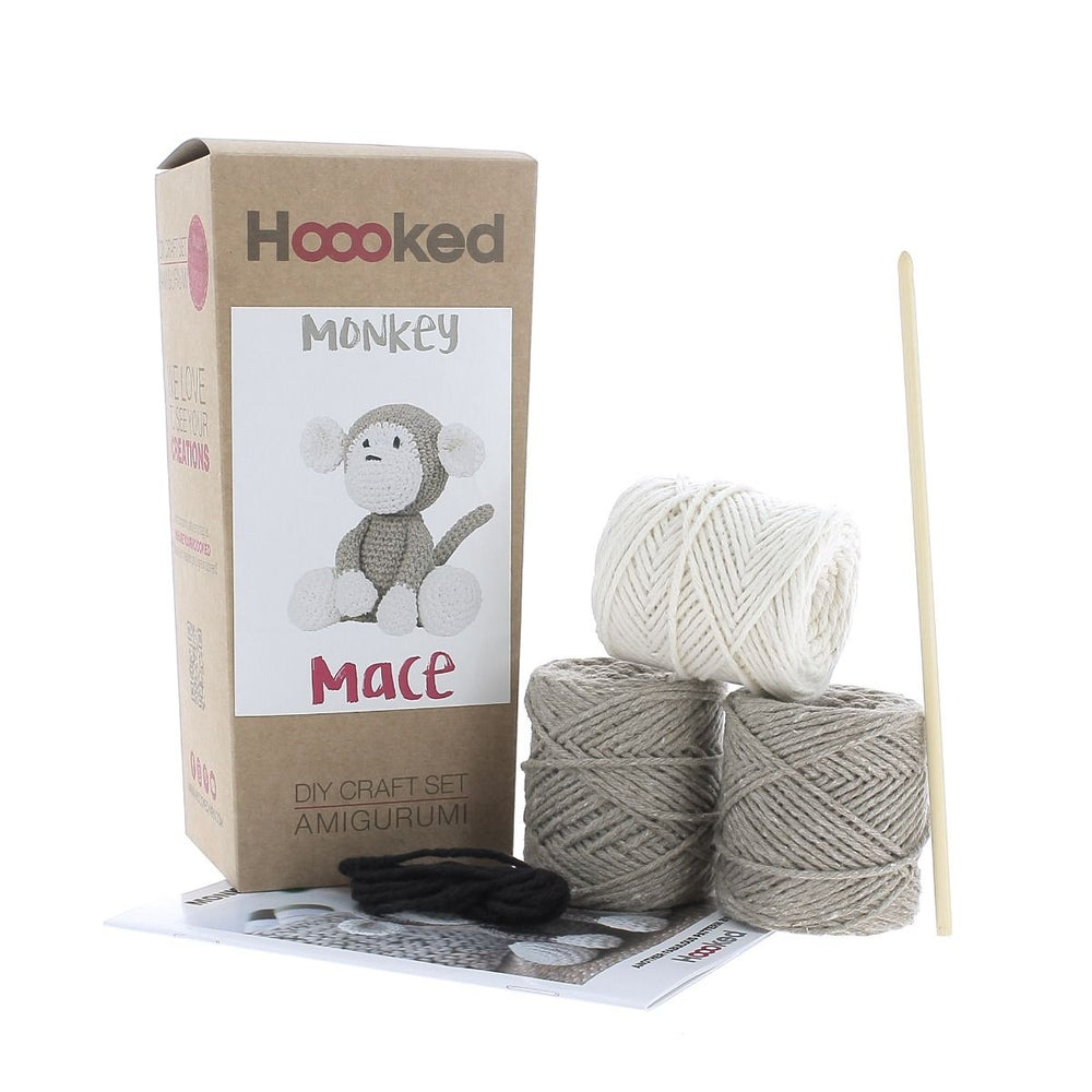 DIY Monkey Mace Heklekit - Hoooked Yarn