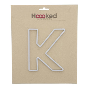 Bokstavramme K - Heklerammer 15 cm - Hoooked Yarn - Garntopia