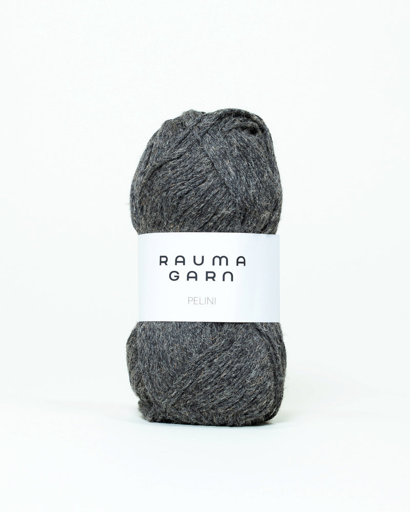 02 Mørk Grå -	Pelini - Rauma Garn - Garntopia