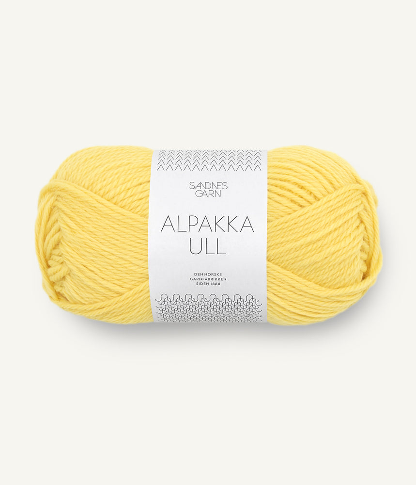9004 Lemon - Alpakka ull - Sandnes garn - Garntopia