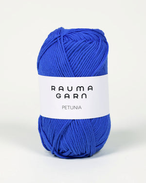 336 Knall blå  -	 Petunia - Rauma Garn - Garntopia