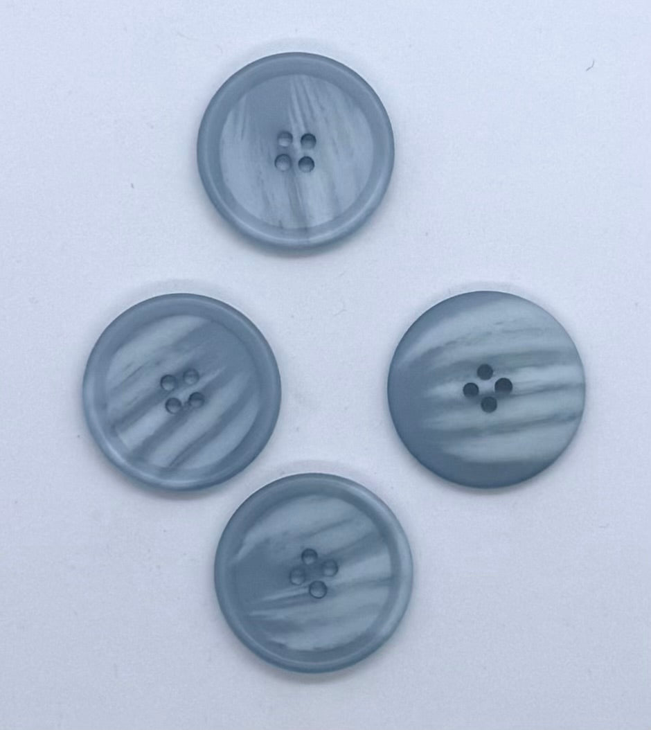 Knapp, Lys Blå - Resin - 30 mm - NEWOLD COMPANY - Garntopia