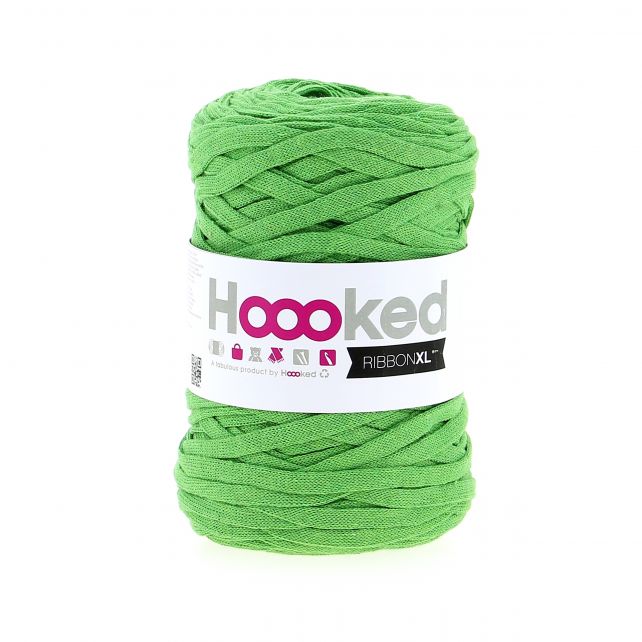 Salad green -	Ribbon XL Solid - Hoooked Yarn - Garntopia