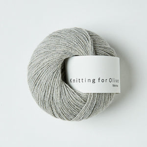 Perlegrå melert -	Merino - Knitting for Olive - Garntopia