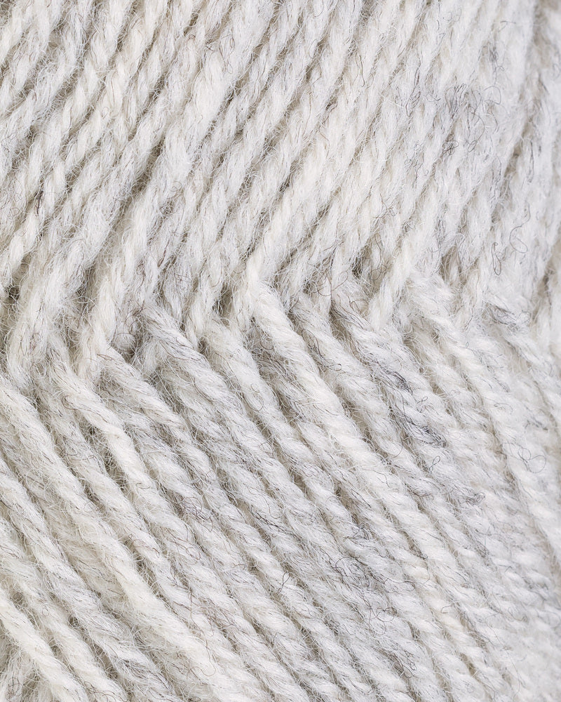 103 Lys Grå Melert -	3-tr Strikkegarn - Rauma Garn - Garntopia