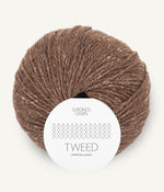 3185 Brun - Tweed Recycled - Sandnes garn - Garntopia