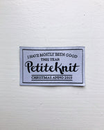 "I have mostly been good this year" Christmas-label - PetiteKnit - Garntopia