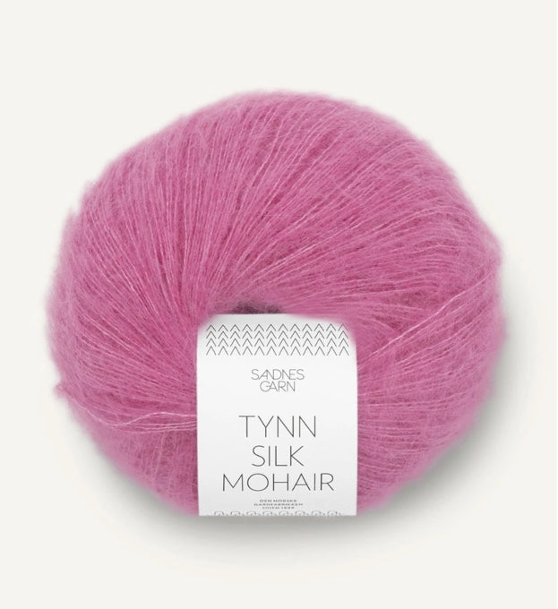 4626 Shocking Pink -	Tynn Silk Mohair - Sandnes garn - Garntopia