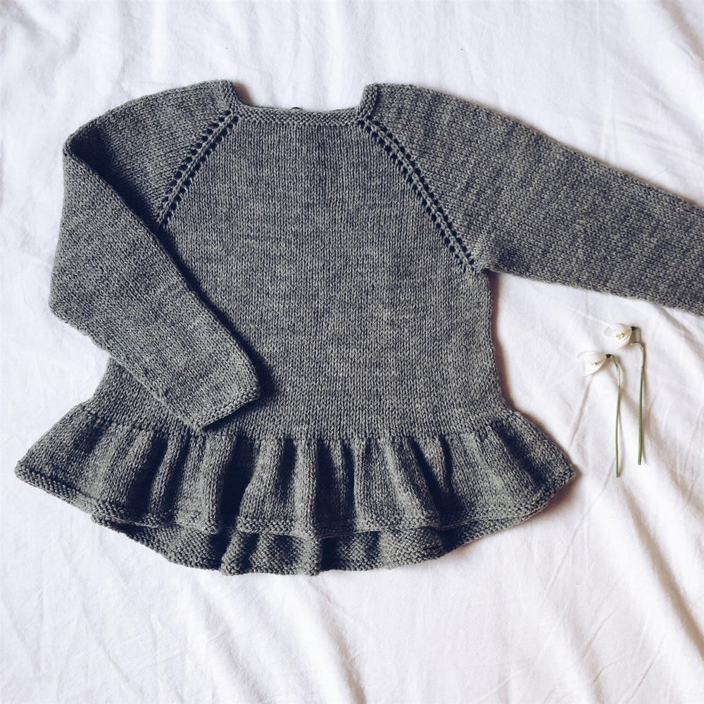 Camille Bluse barn  - Papir - Mille Fryd Knitwear - Garntopia