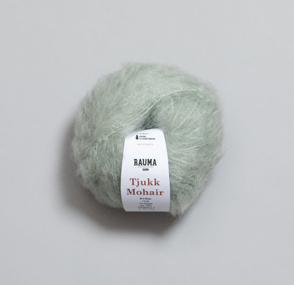 Tjukk Mohair 075 Sjøsprøyt -	Tjukk Mohair - Rauma Garn - Garntopia