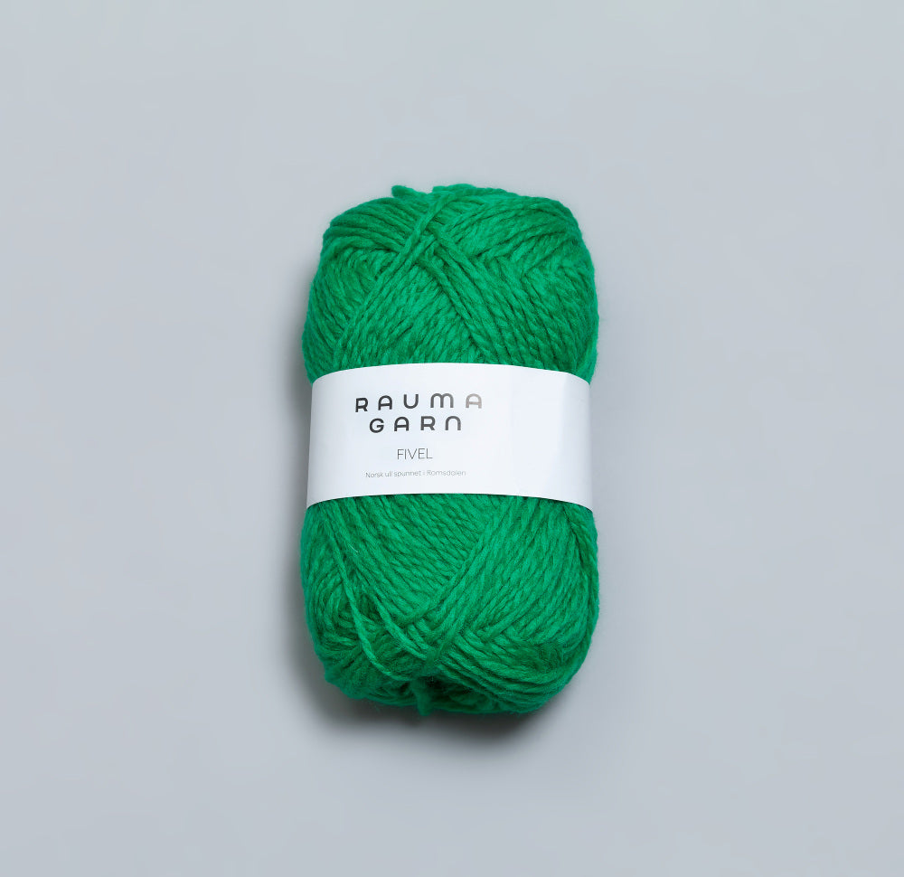 10 Emeraldgrønn  -	Fivel - Rauma Garn - Garntopia