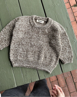 Melange Sweater Baby - Papir - PetiteKnit - Garntopia