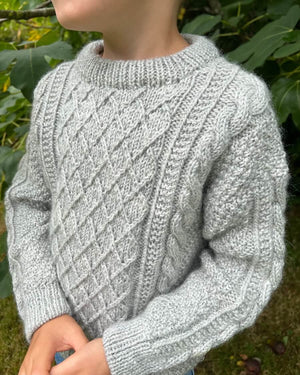 Moby sweater Mini - Papir - PetiteKnit - Garntopia