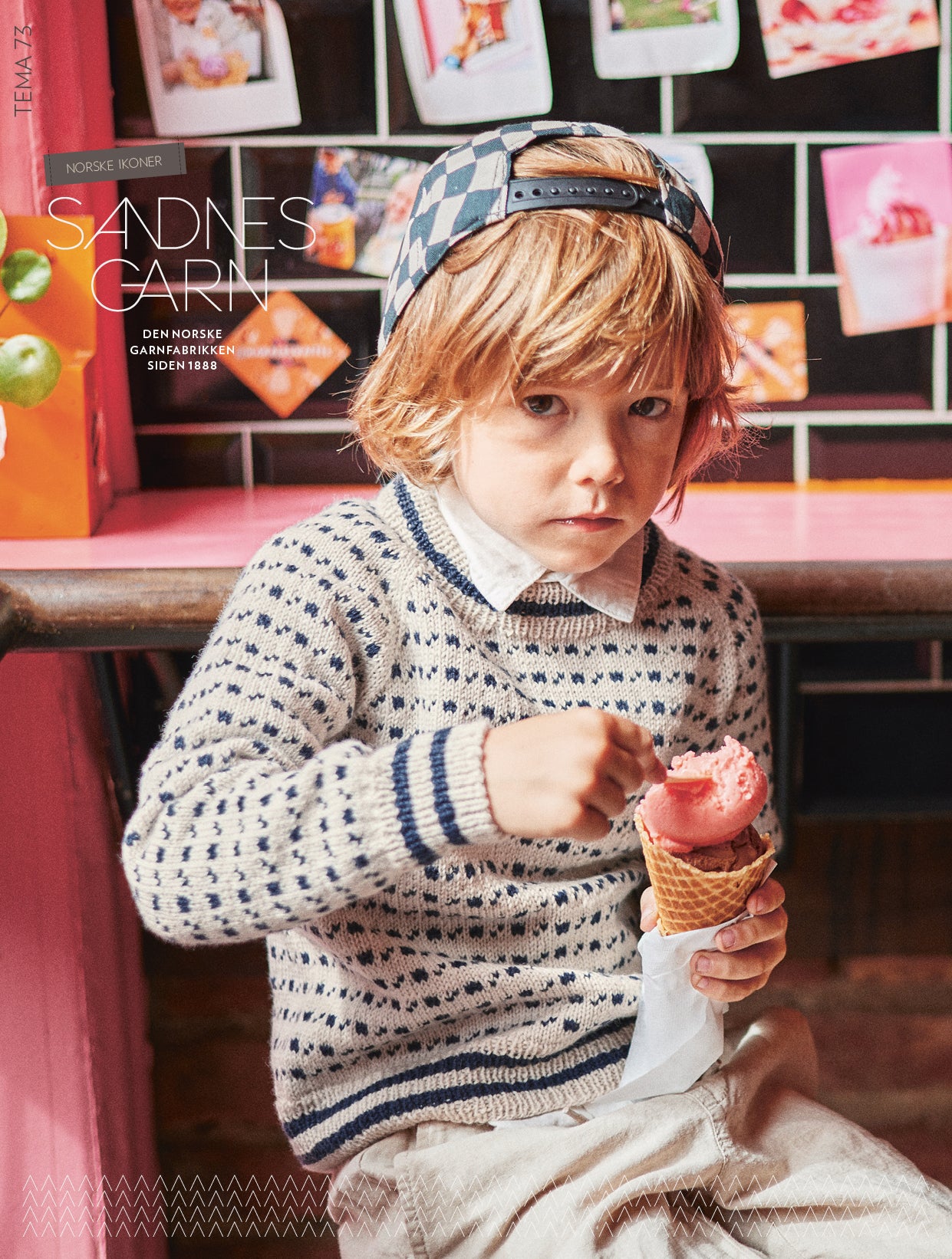 Tema 73 - Norske Ikoner children (English and German) - Sandnes garn - Garntopia