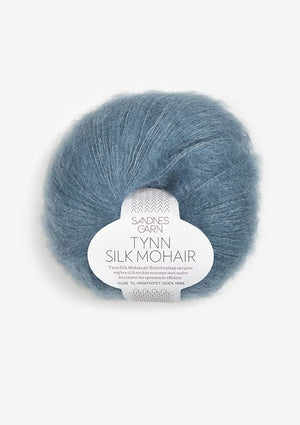 6552 Isblå -	Tynn Silk Mohair - Sandnes garn - Garntopia