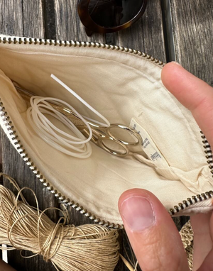 Knitter´s Tool Purse - Apricot Flower - PetiteKnit - Garntopia