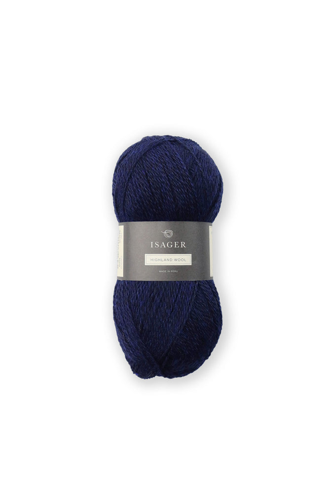 NAVY -	Highland Wool - Isager - Garntopia