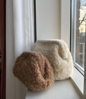 Teddy Clutch liten - garnpakke - Beige - PetiteKnit - Garntopia