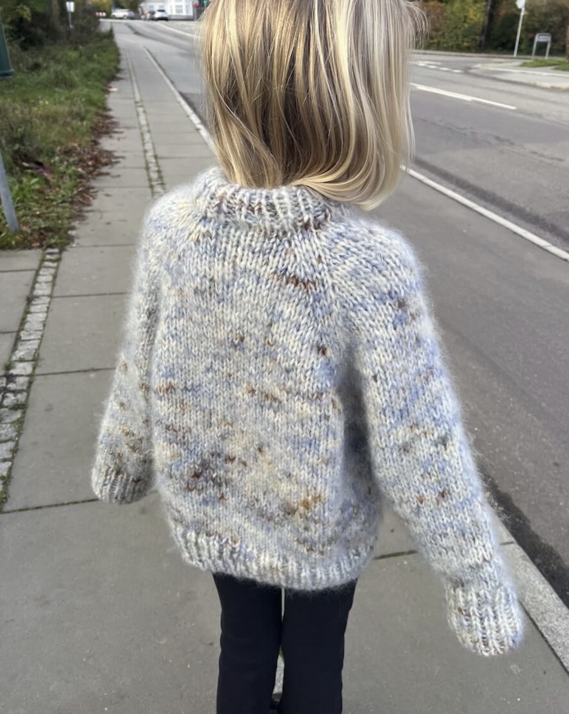 Marble Sweater Junior - Papir - PetiteKnit - Garntopia