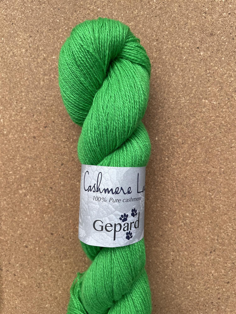 832B Bright Green - Cashmere Lace - Gepard Garn - Garntopia