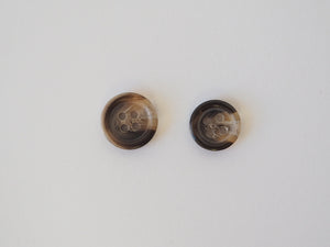 Tortoise knapper, brune - 13 mm - Ukjent - Garntopia