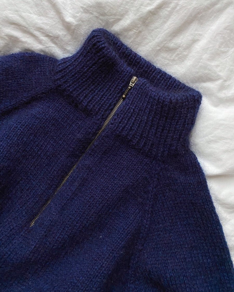 Zipper Sweater Man - Papir - PetiteKnit - Garntopia